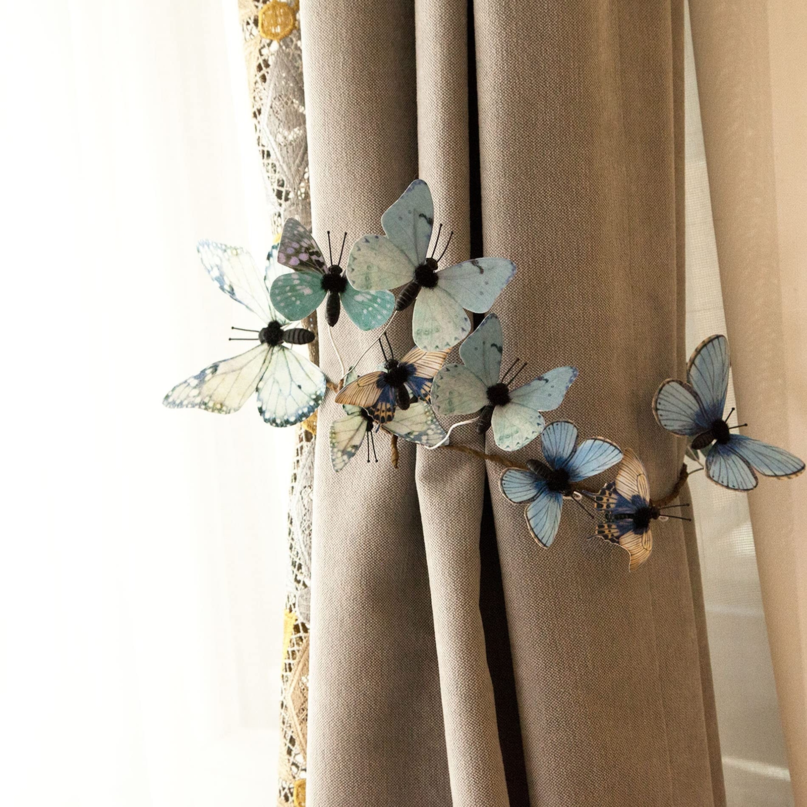 Artificial Butterfly Garland, Fake Butterfly Decorative Vines, DIY 3D Unique …