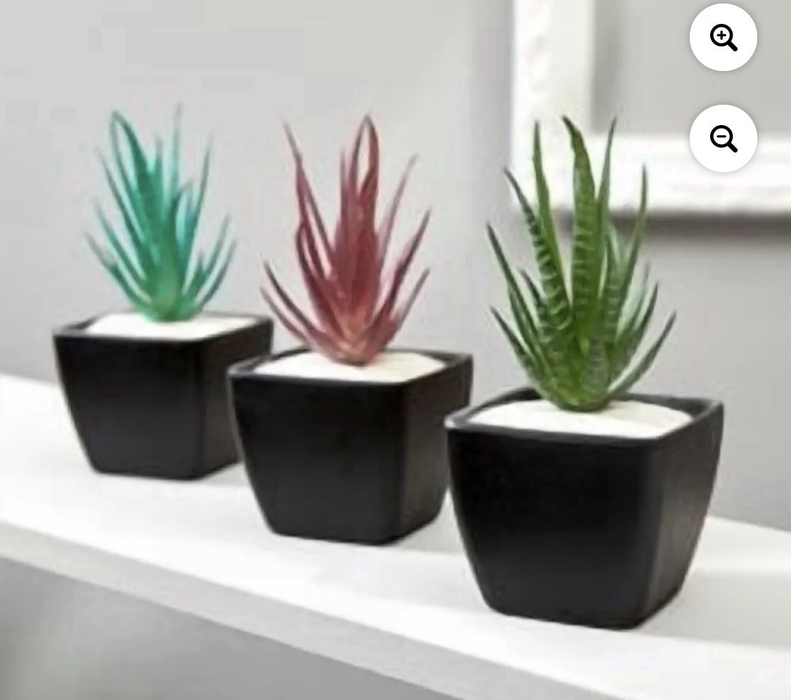 25 Artificial Agave Succulent Picks 6.5” Mixed Color Faux Plants Floral Decor