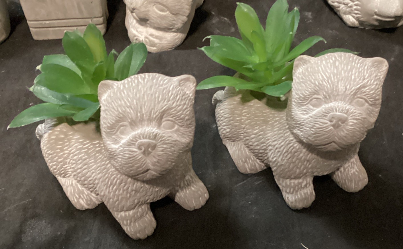 Decorative Fake Potted Succulents. New and Gently Used lot of 10 (F2)