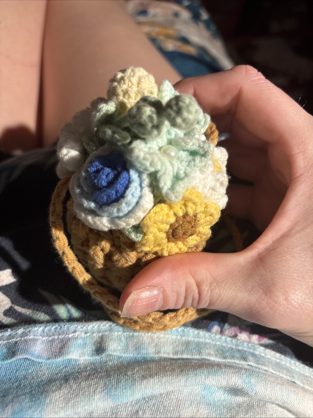 Hanging Plant Crochet For Car