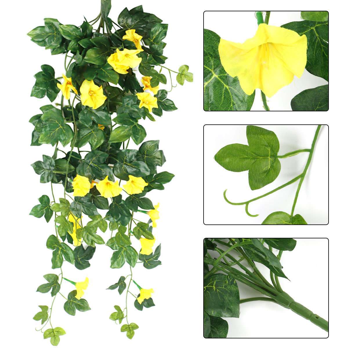 Artificial Fake Hanging Flower Vine Plant Home Garden Decor Indoor Outdoor US