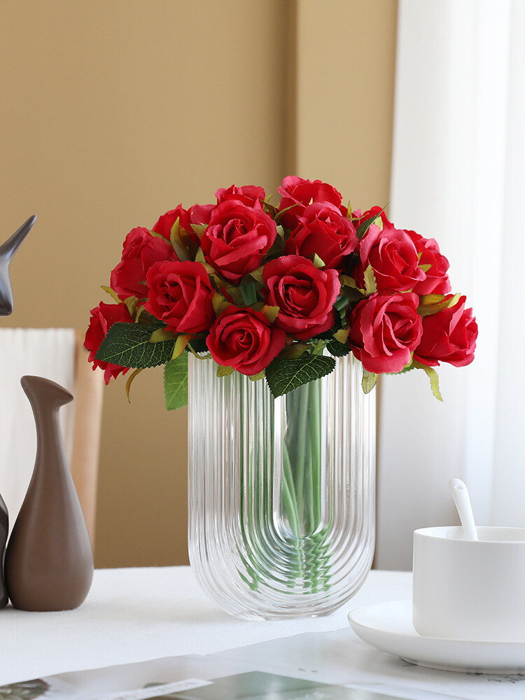 Silk Rose Floral Bridal Wedding Bouquet DIY Home Party Decor November Vibe Night