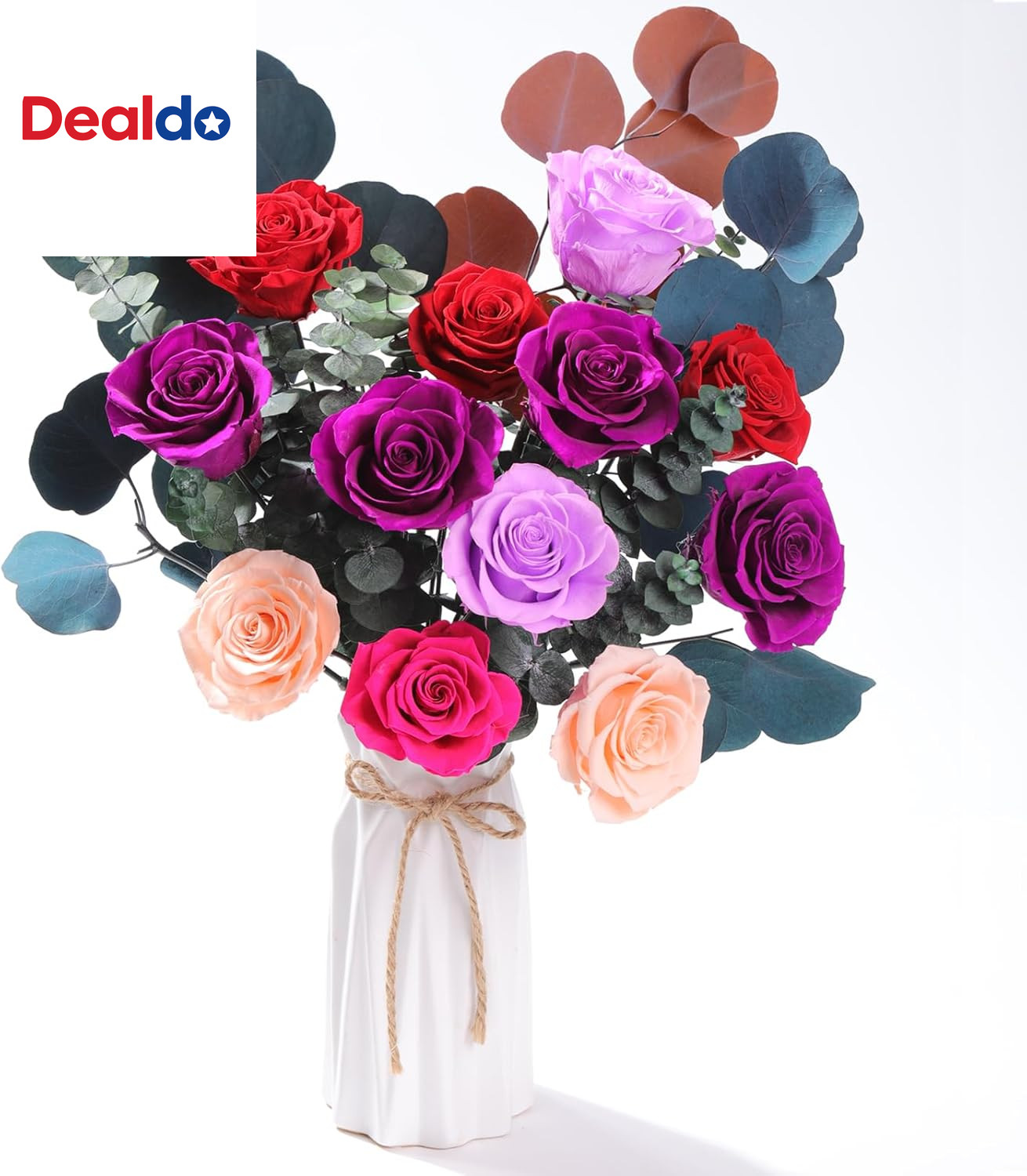 Flowers for Delivery Birthday Flowers Gift for Her,Preserved Flowers Bouquet 12