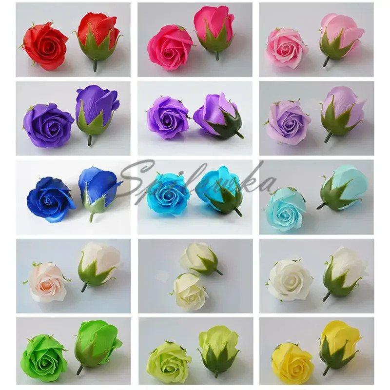 50pcs/lot Artificial Flower Roses Heads Dia4.5cm Beauty Wedding Valentine s Day