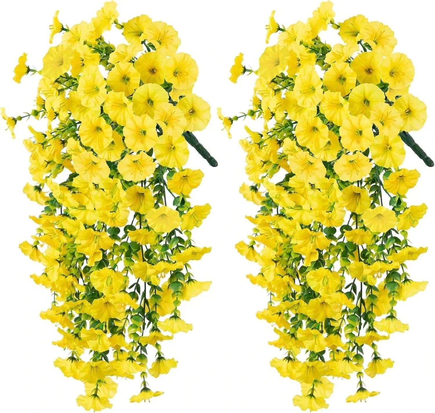 UV Resistant Faux Silk Morning Glory Hanging Flowers for Outdoor Decor
