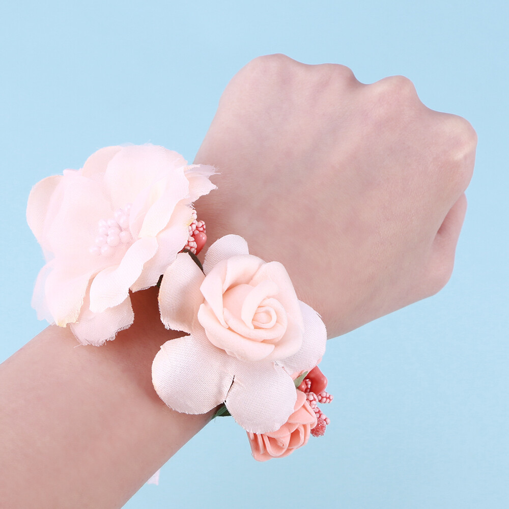 Flower Hair Band Flower Wristband Women Wedding Garland Headband