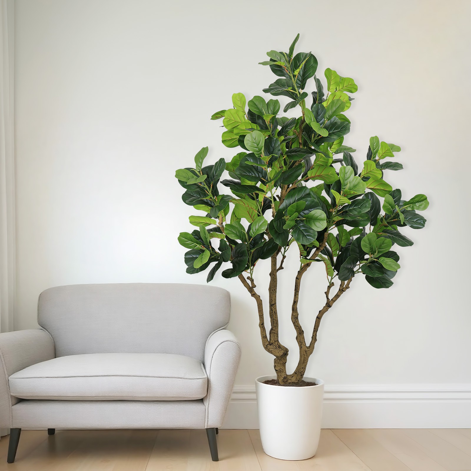 7FT Tall Artificial Banyan Tree Silk Plant – Faux Greenery for Indoor Outdoor