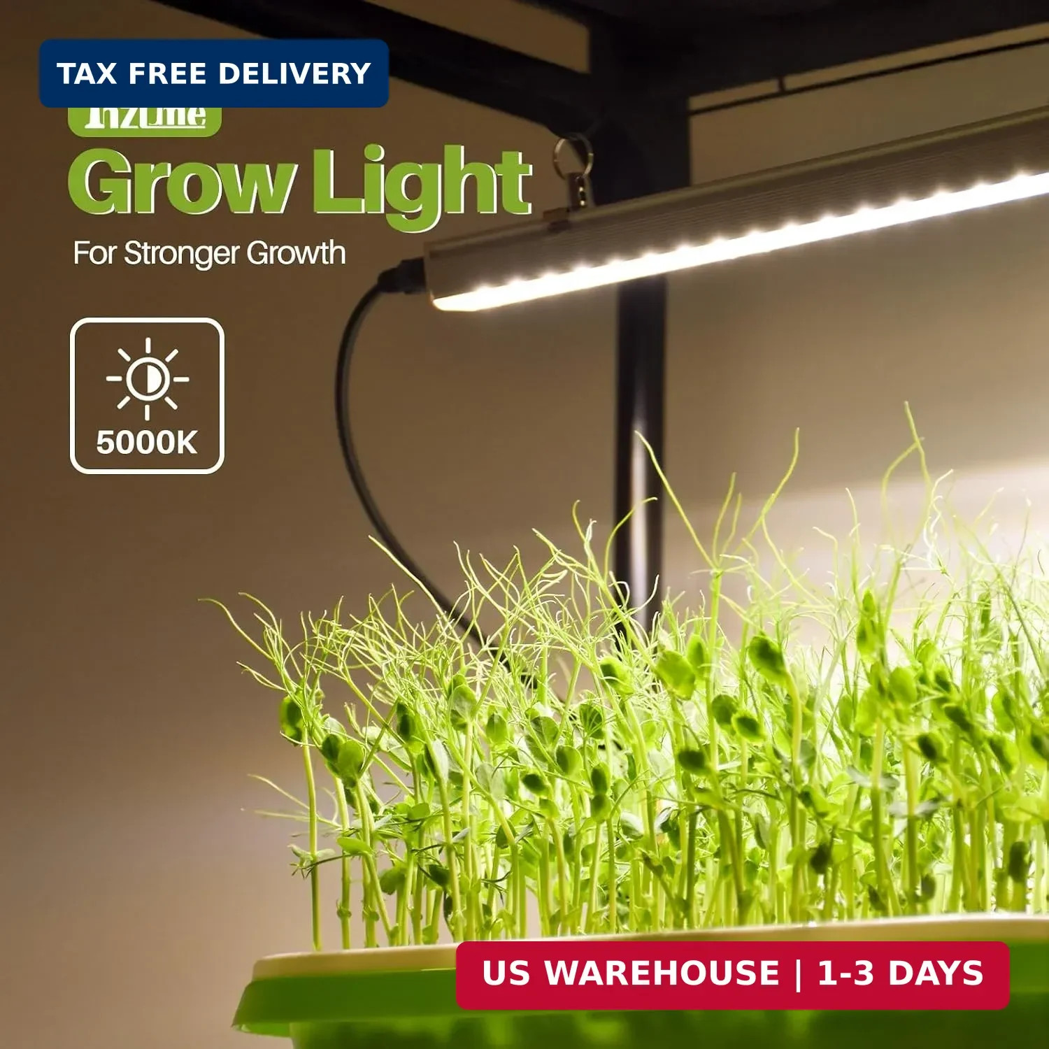 Plant Shelf with Grow Light, 5 Tier Plant Stand with Grow Light, Metal Plant Rac