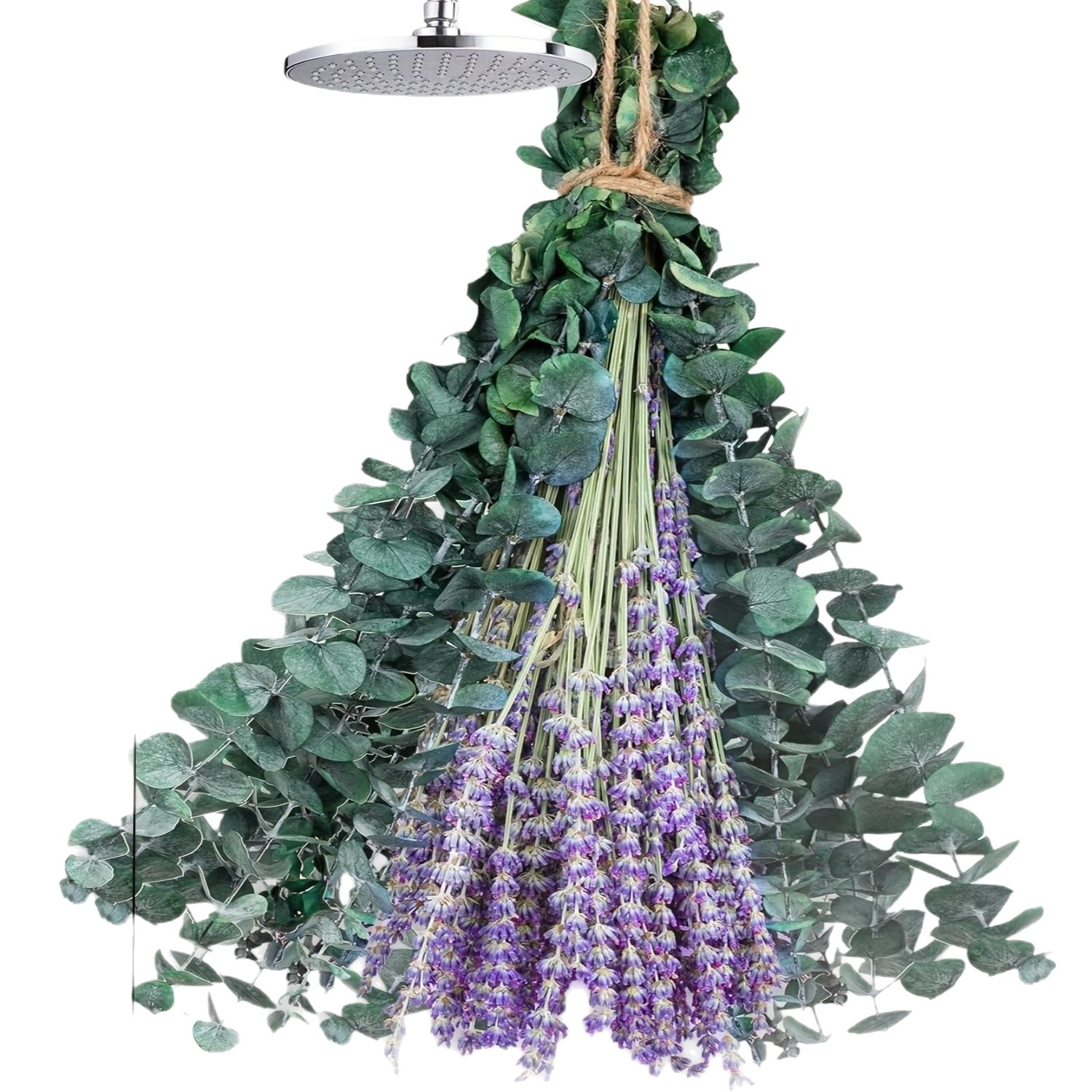 115 Pcs Dried Eucalyptus Stems & Lavender Flowers Bundles for ShowerHome Decor