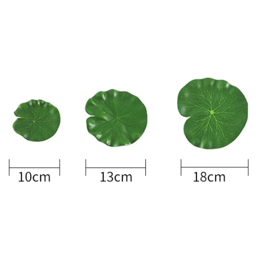 Realistic Floating Lotus Flowers for Fish Tank and Pond Decorations 10 Pcs