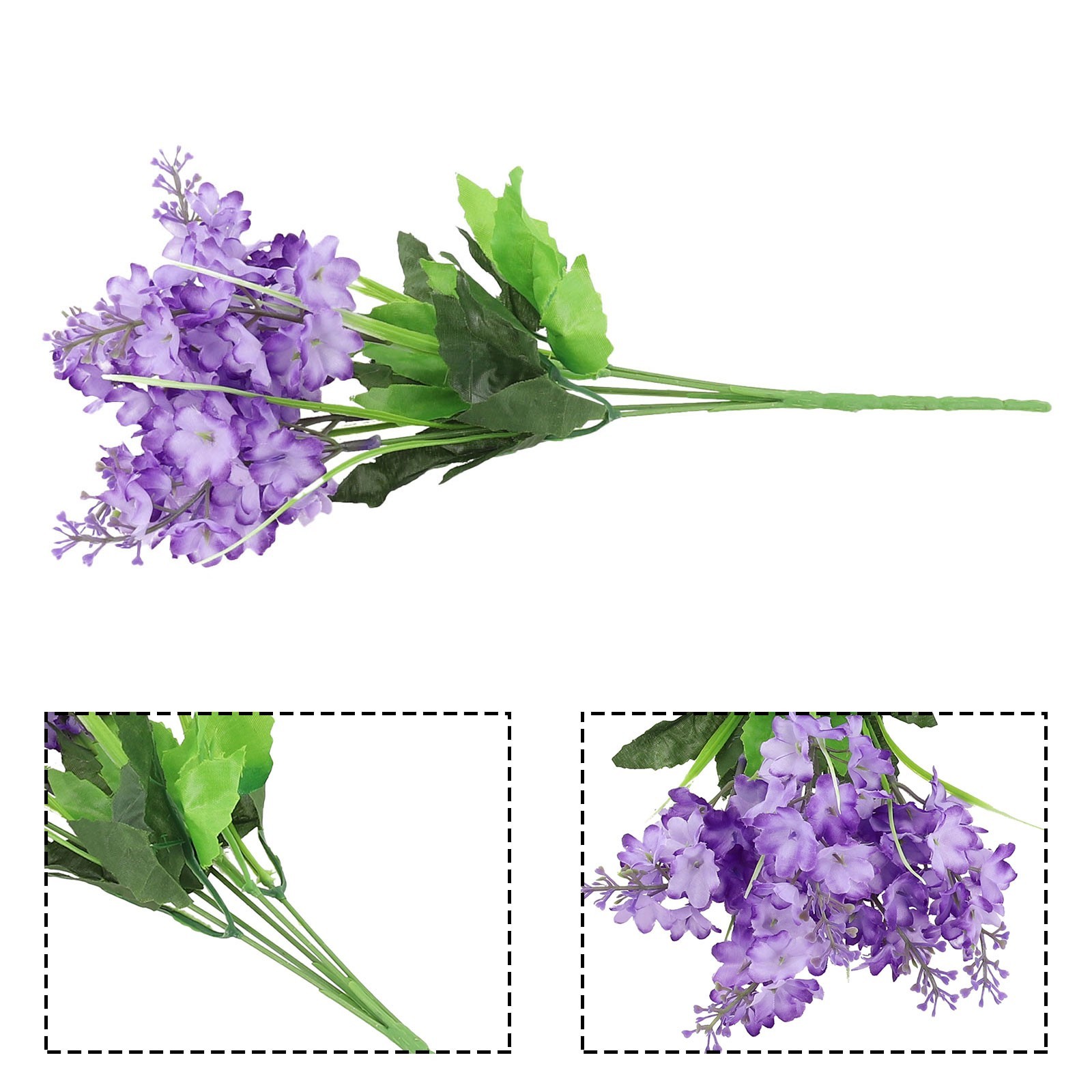 5 Heads Artificial Hyacinth Fake Flowers for Office Party Wedding Home Decor