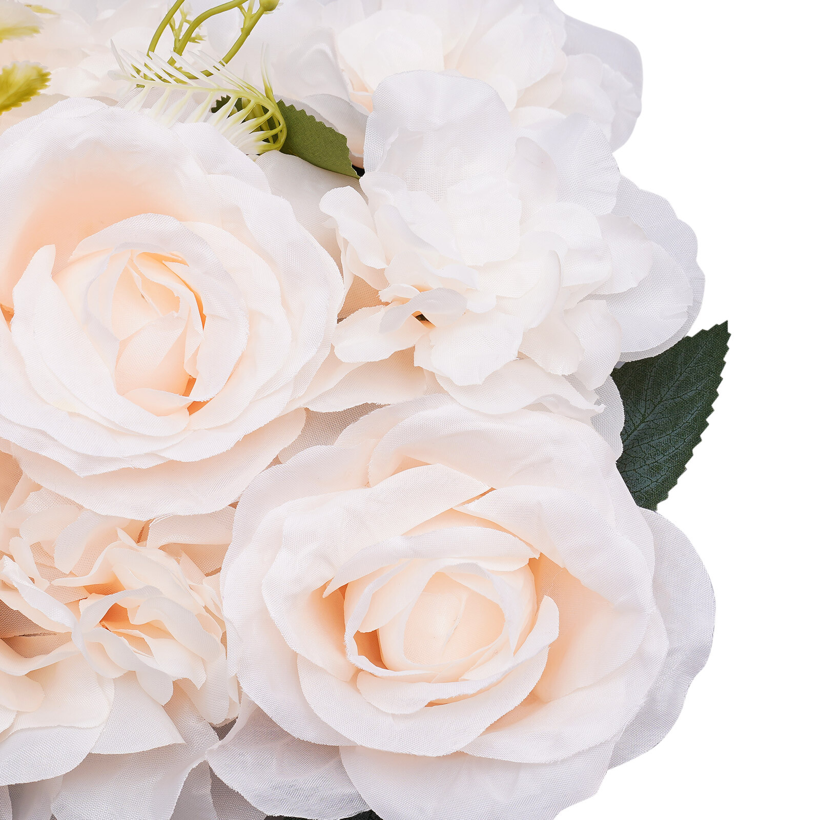 10 Pcs Dining Table Flower Centerpiece Champagne Silk Rose for Wedding 52*28cm