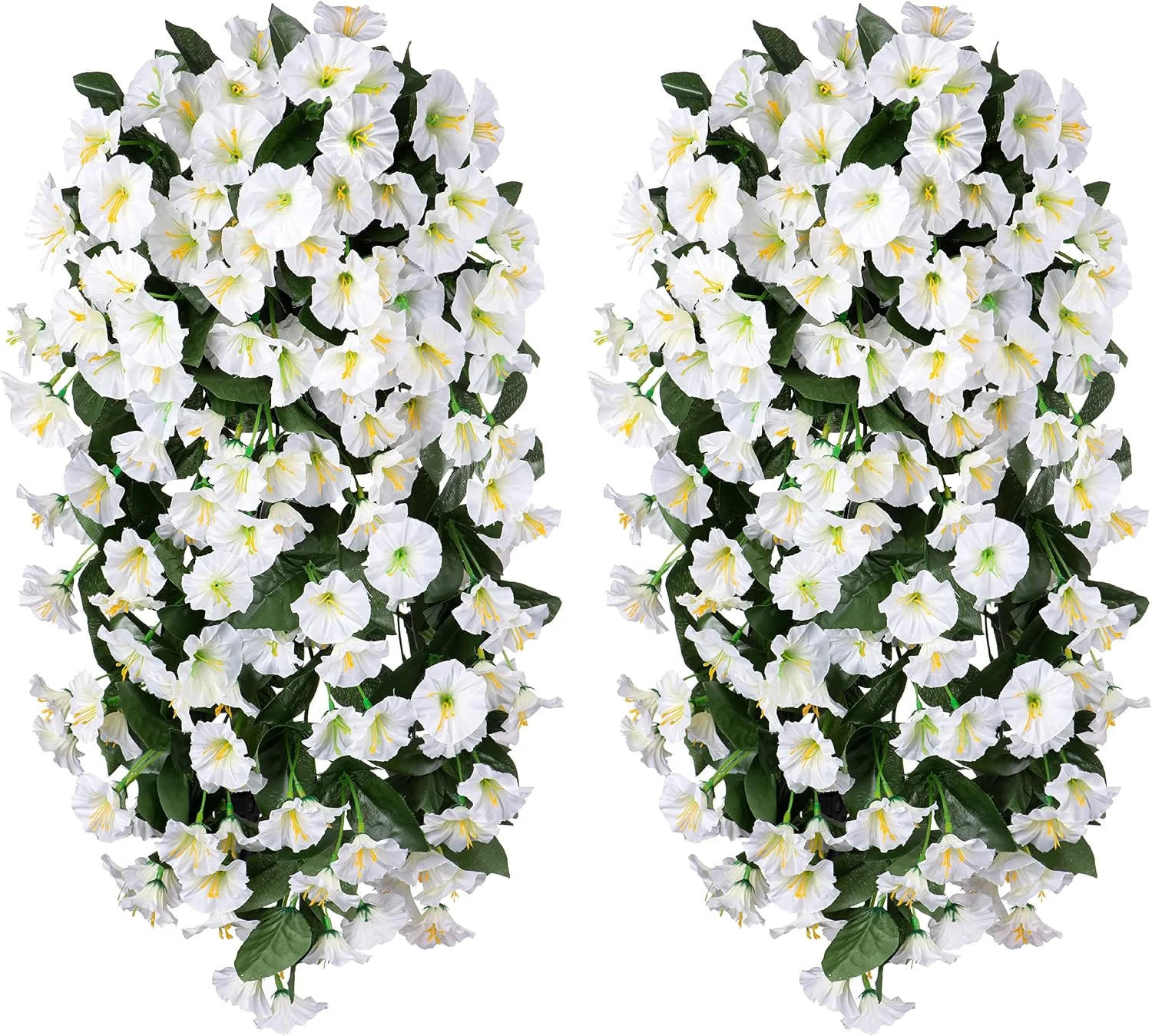 HyeFlora Artificial Fake Hanging Flowers Plants Vines for Outdoor Summer Decorat