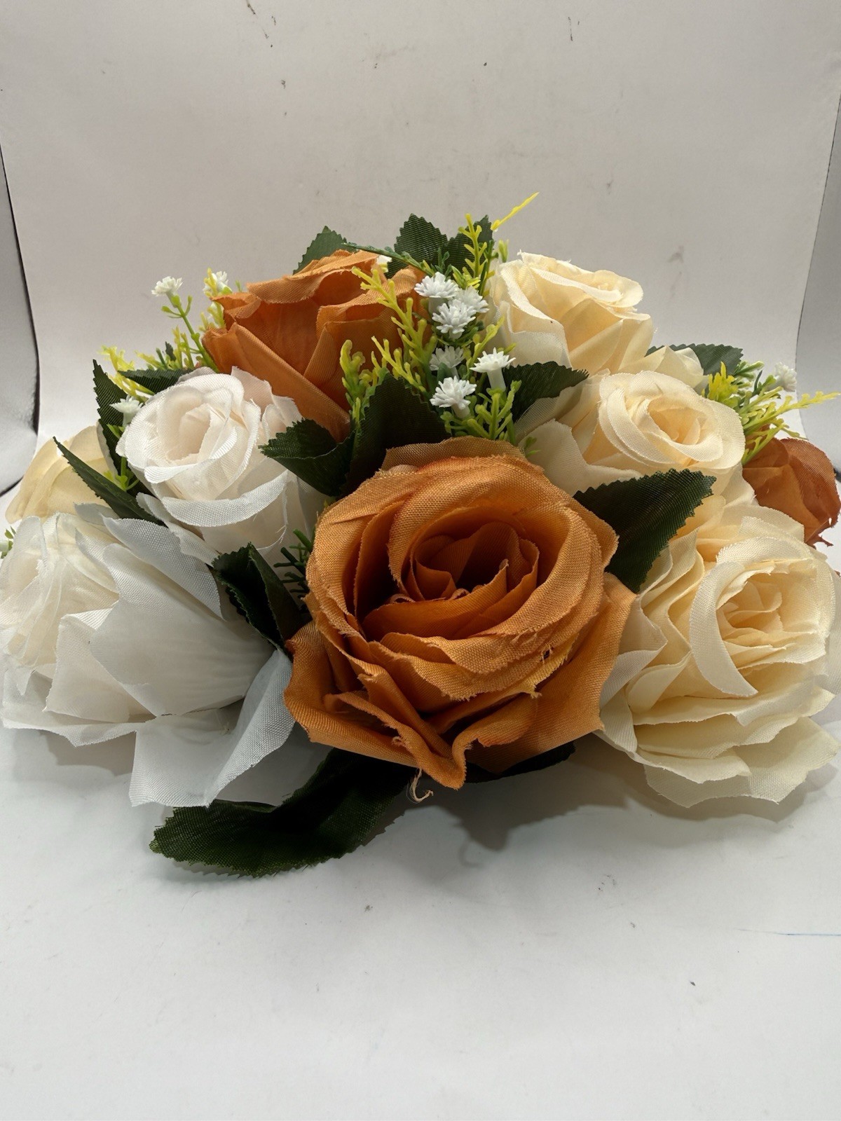 BLOSMON Flower Balls Wedding Rose Centerpieces 6 Pcs Terracotta Fake Flowers