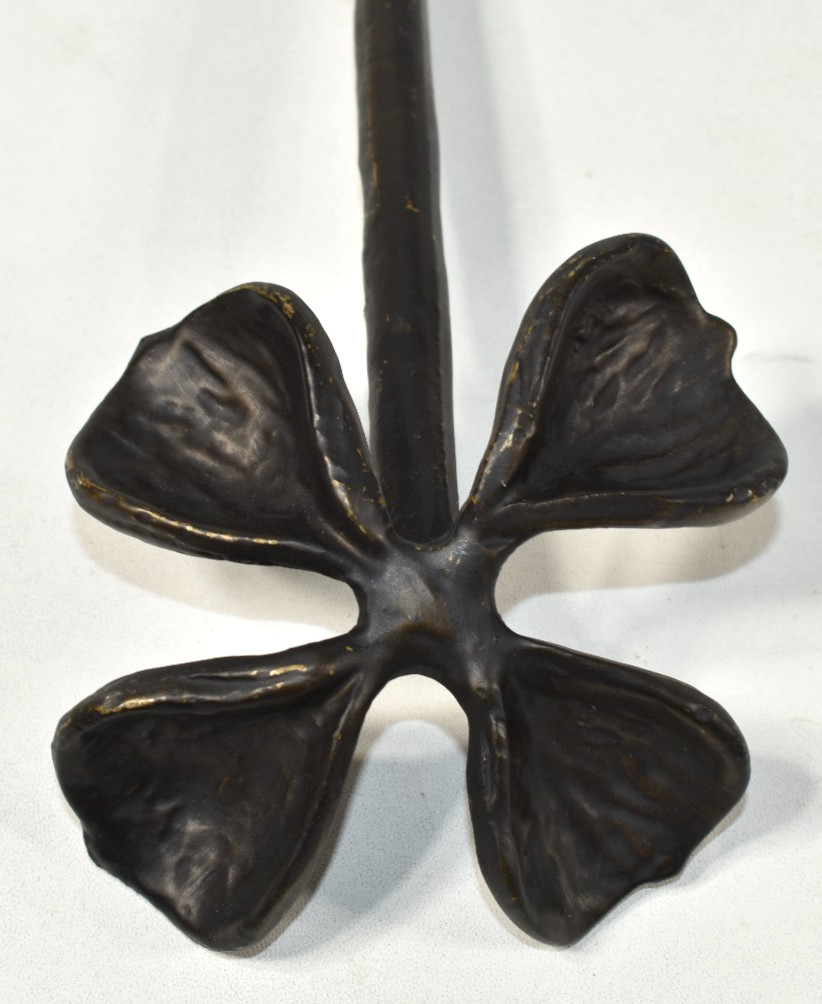 Pottery Barn SAMPLE 5 Pcs Cast Metal Flowers Poppies Pomegranate Stems NO VASE