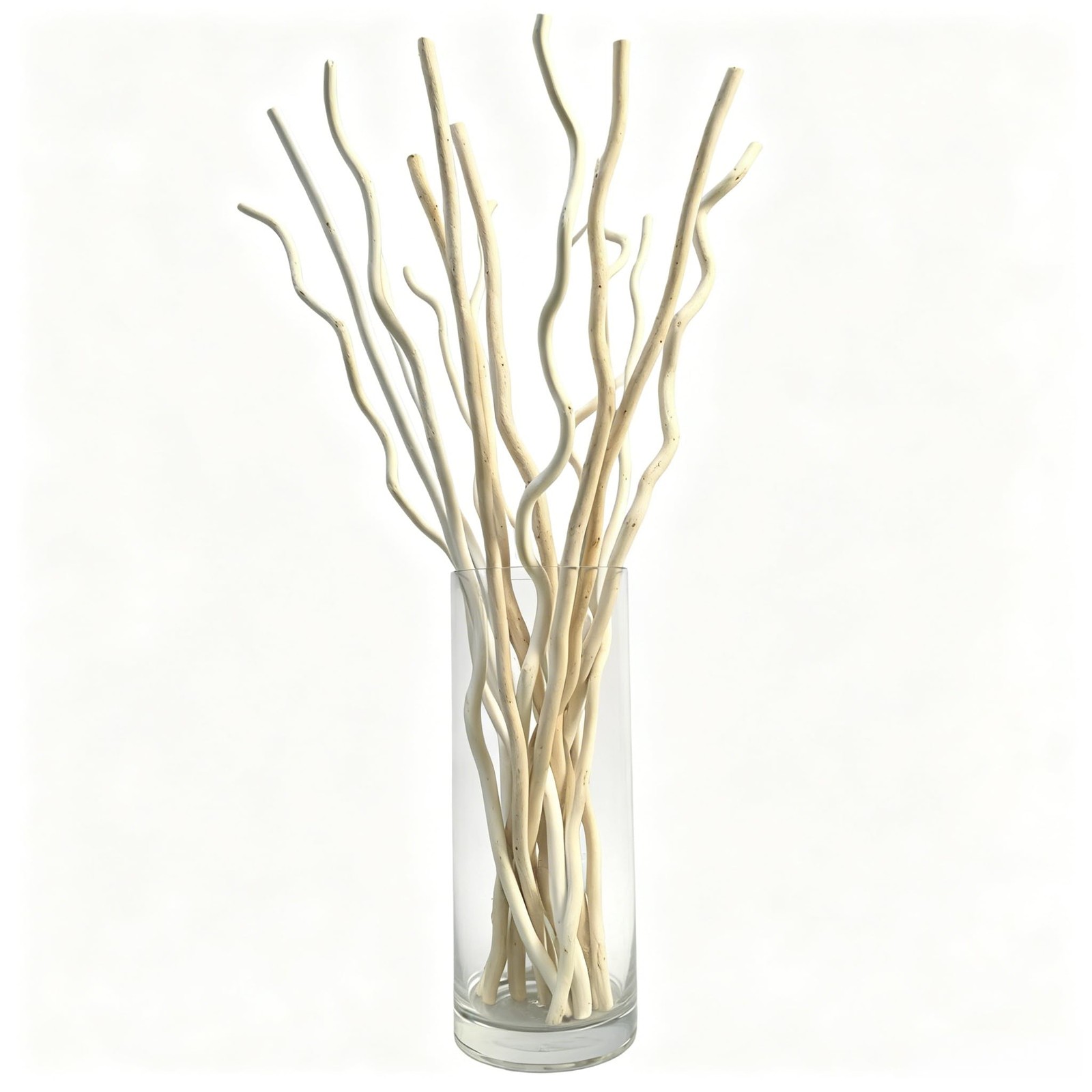 Curly Willow Branches 15Pcs 17″ Natural Dried Twigs for Vase Rustic Decor