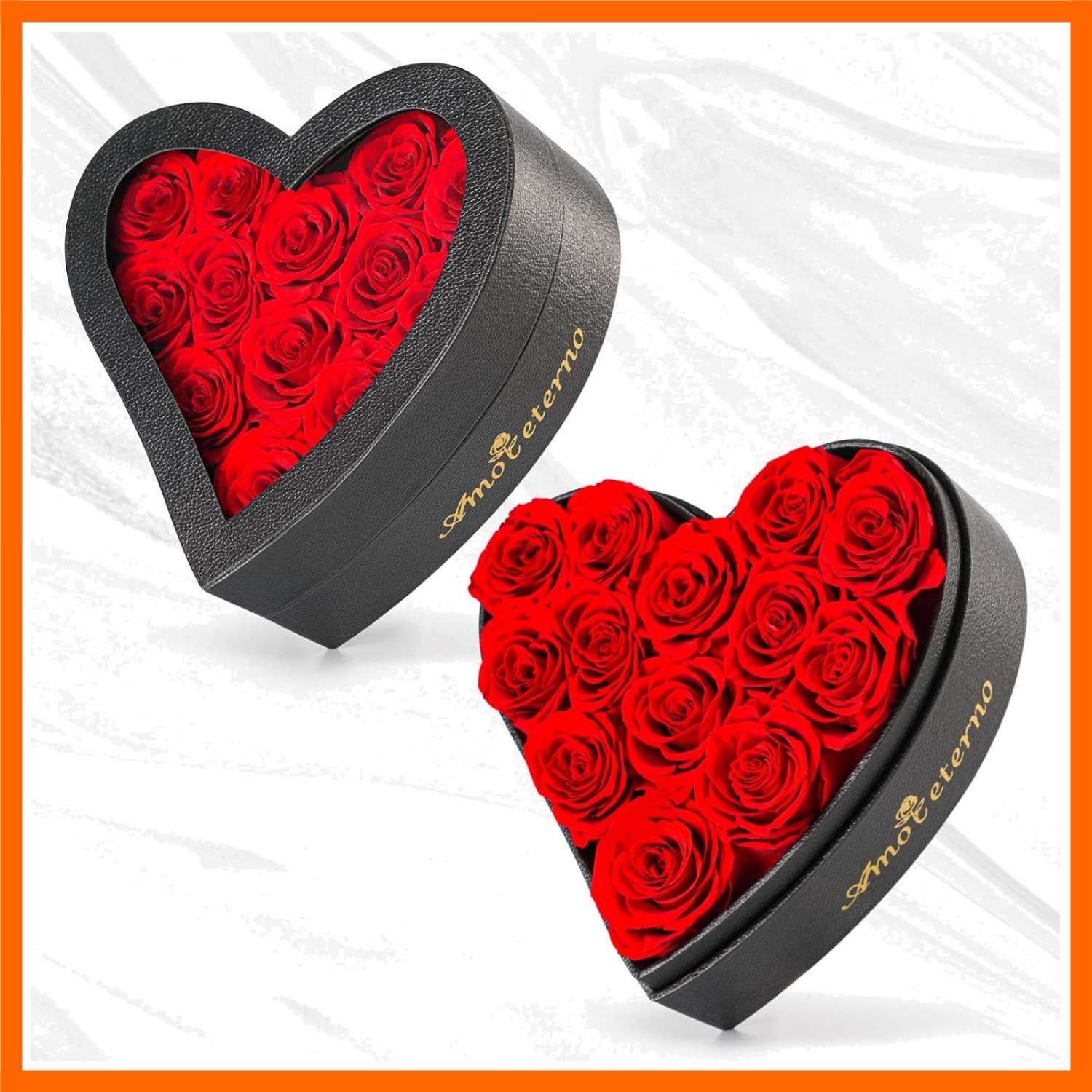 Flower, Forever Roses in A Box, Fresh Flowers, Birthday Gifts for Her, Women,…