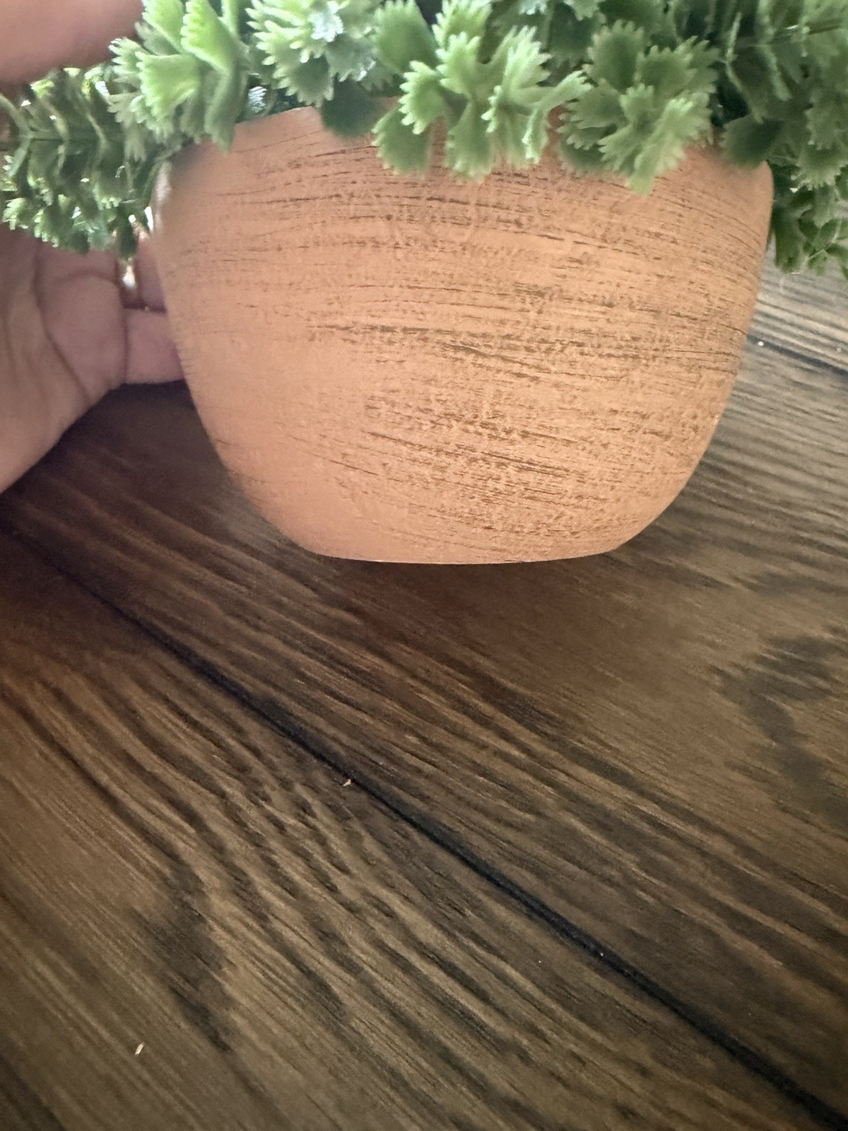 Faux Greenery In Clay Pot Decor for Home Indoor