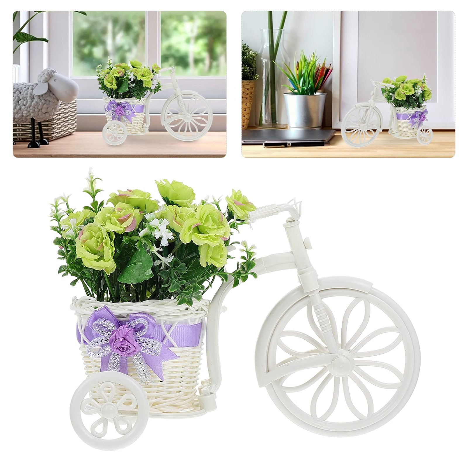 Summer Decorations for Home Indoor Bike Flower Holder Small Shelf Bracket Art…