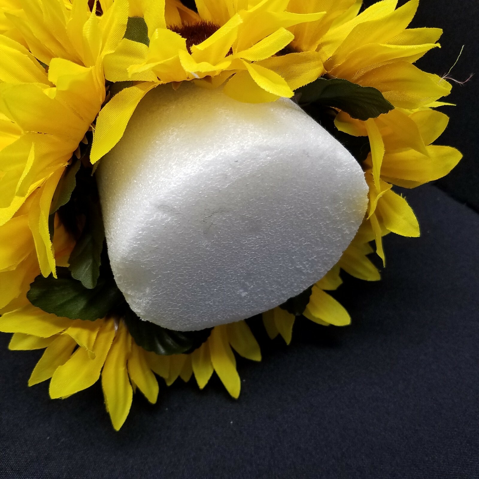 Sunflower Tower Home Décor Butterfly Handmade by Andrea 17″ Tall C-390