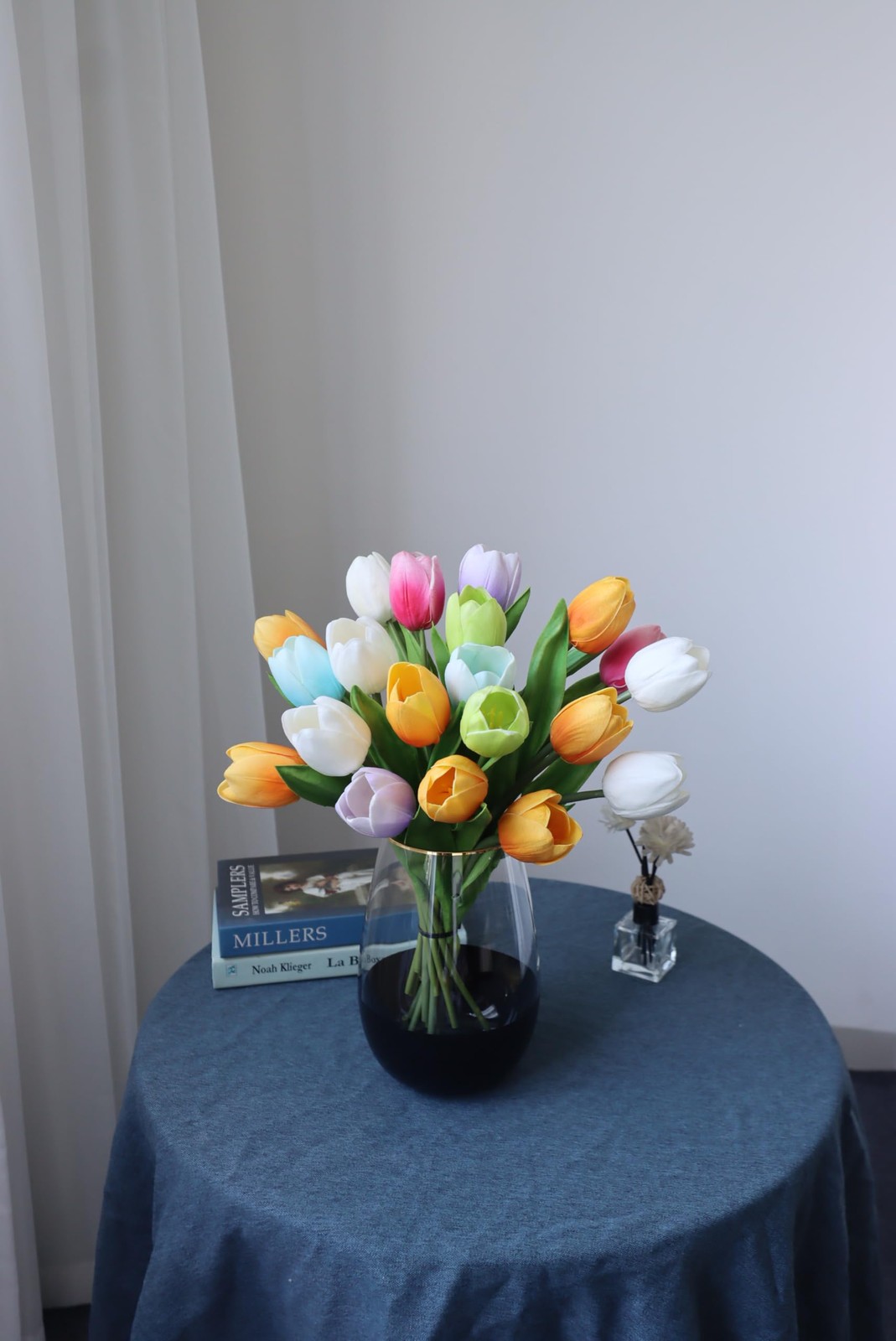 11 PCS Artificial Luxury Big Tulip Flowers Spring Colors Party Decoration