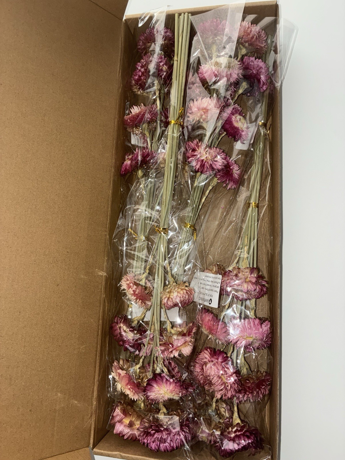 Dried Flower Bouquet Rose Pink Natural Decor Rustic Home Wedding Vase Filler NEW