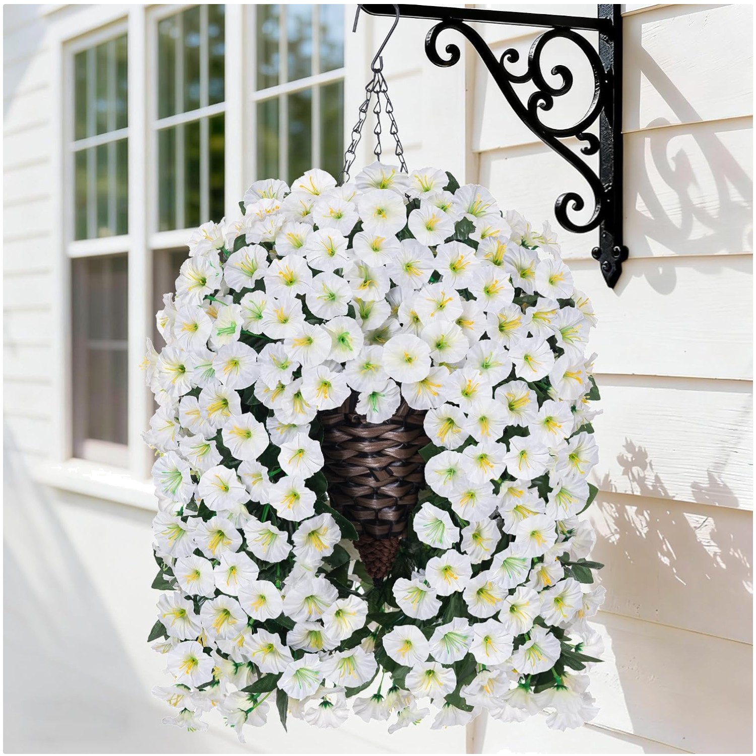 Realistic Morning Glory Flowers for Yard Patio Decoration
