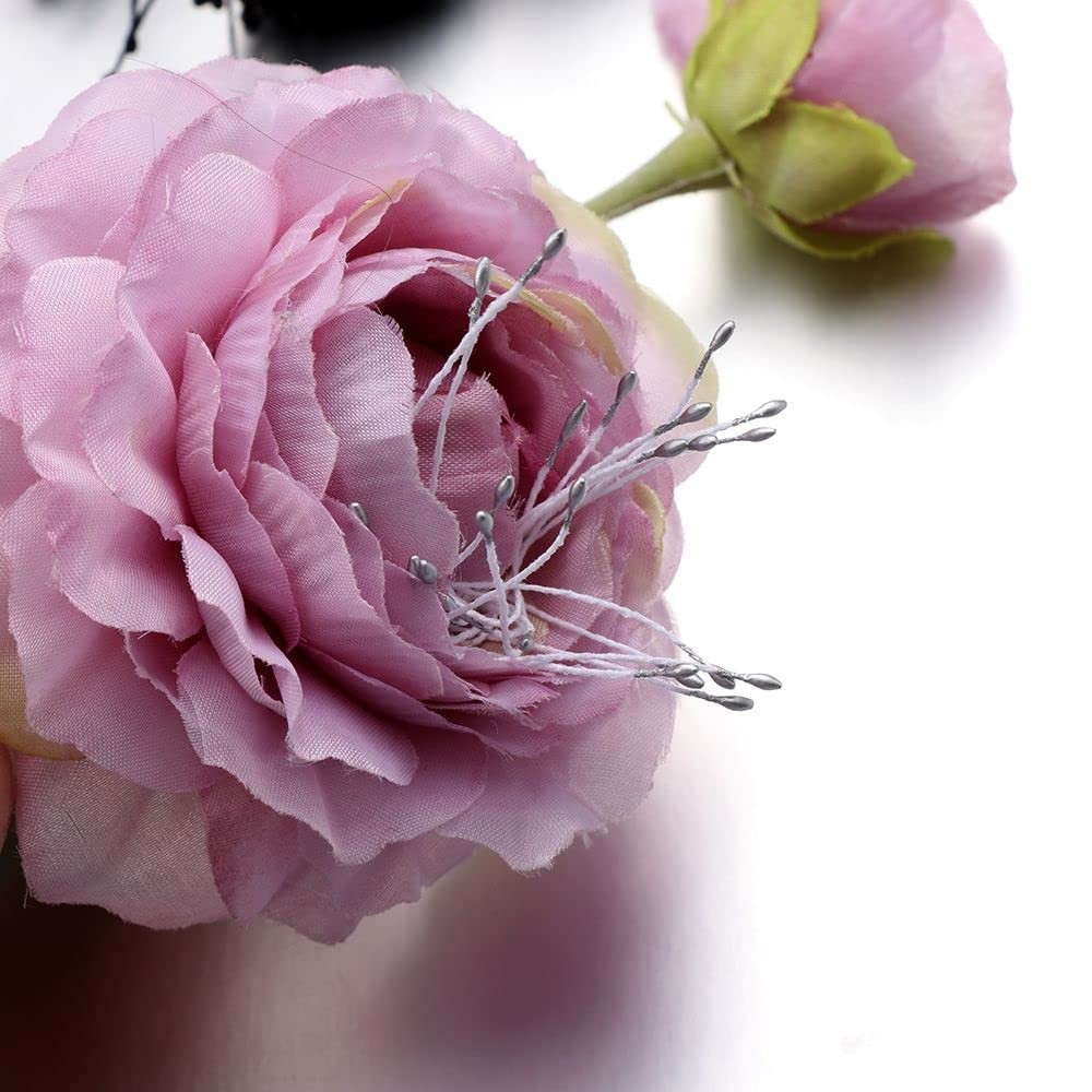 3200PCS Artificial Matte Flower Stamen 8 Colors Mini Double Heads Pistil DIY