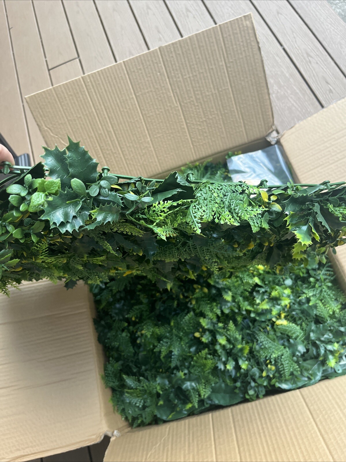 VERDEARTH 11PCS 20″x20″ Artificial Plant Wall Panels, Foliage Topiary Hedges New