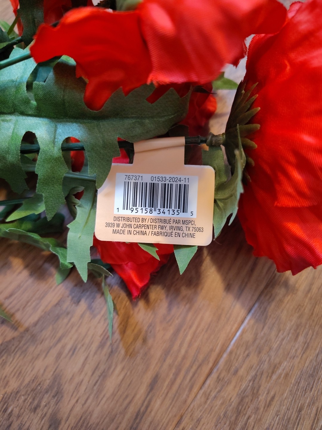 Lot of 4 Red Peony Bush By Ashland Artificial Faux Floral 20”