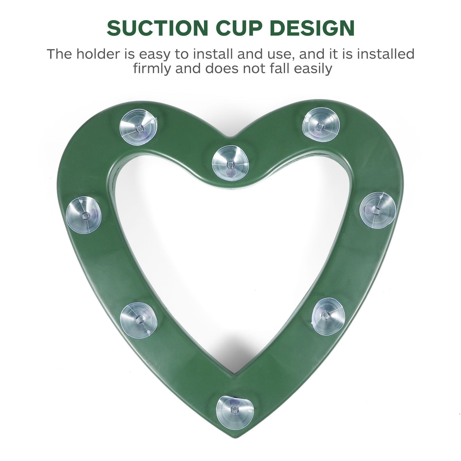 Floral Foam Block Heart Shaped Cage Suction Cup Fresh Artificial Flower Decor