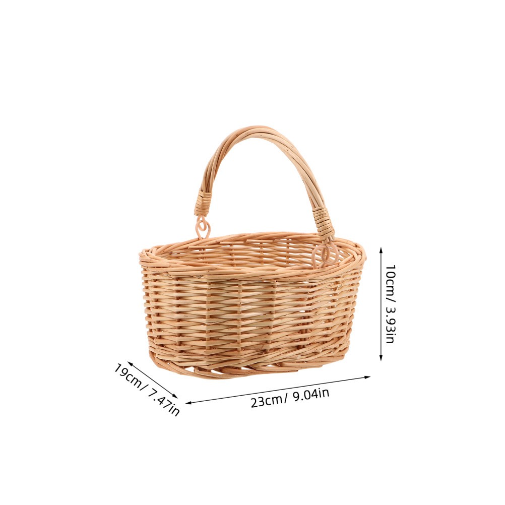 Wicker Flower Girl Basket Arrangement Baskets Traditional Bridal Floral