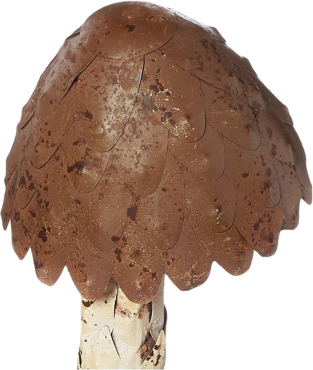 Set of Metal Mushrooms, One Size, Brown