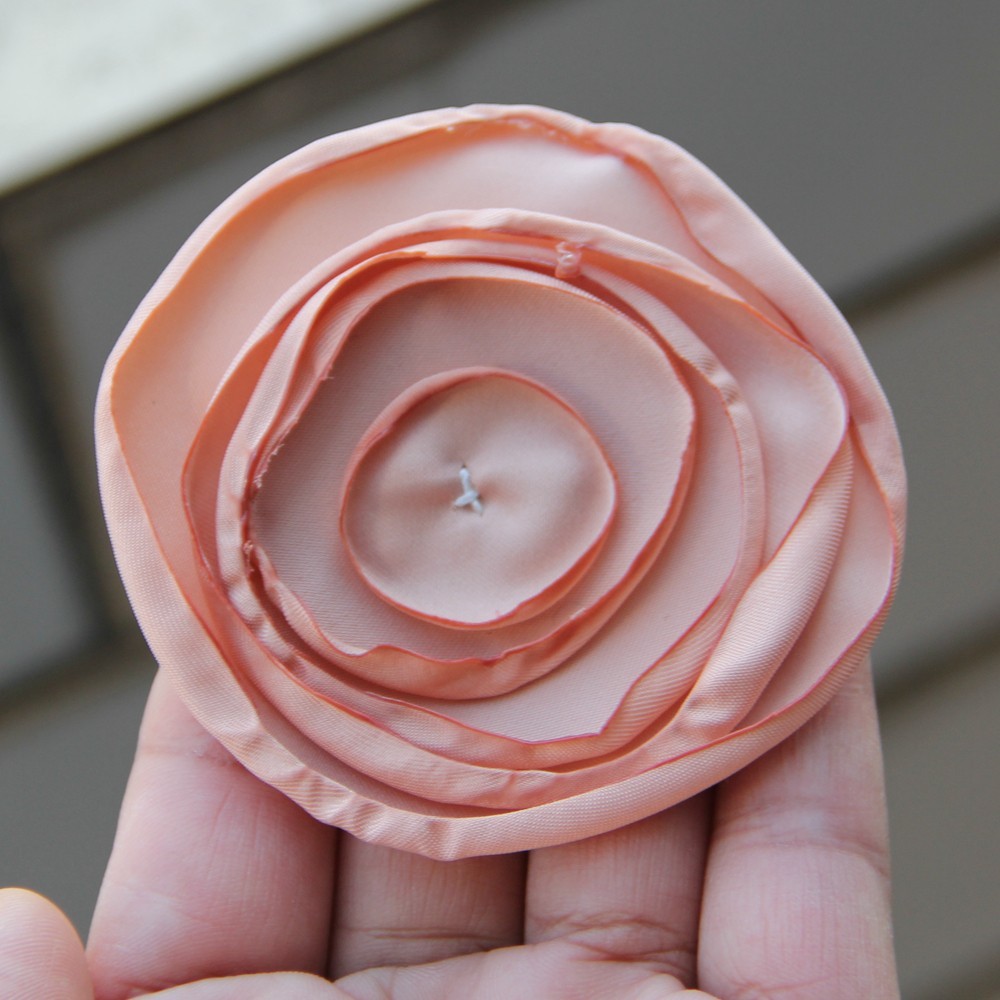 7.5cm Fabric Flower Handmade Cloth Flowers Hand DIY Material Wedding Accessories