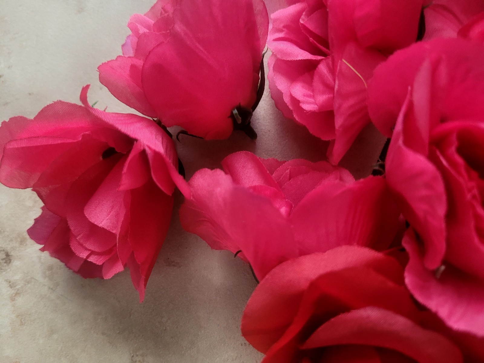 Mixed Artificial Flower & Greenery Stem Lot Roses Hydrangea Floral Craft Decor