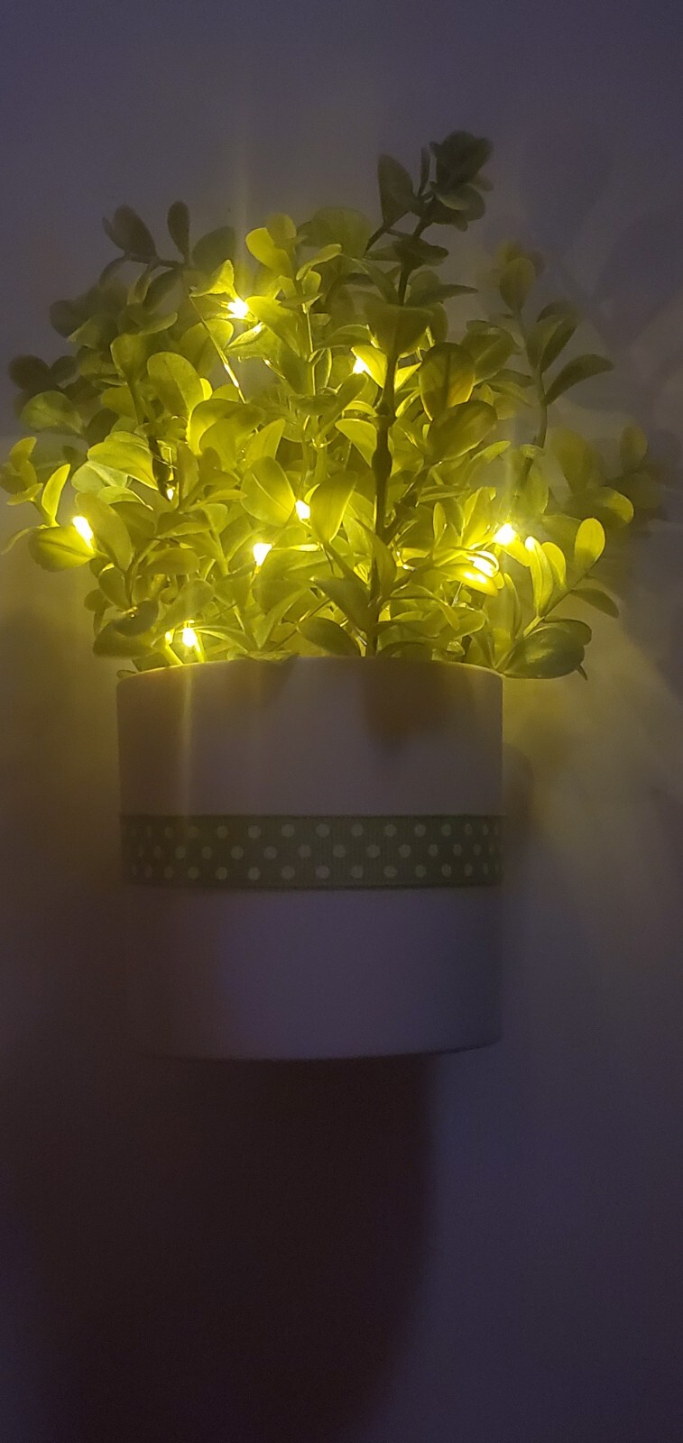 Light Up Potted Faux Plant