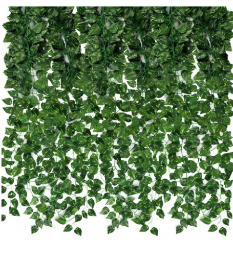 BEST VALUE 12Pcs Artificial Ivy Garland 84ft – Silk Greenery Vines Decor