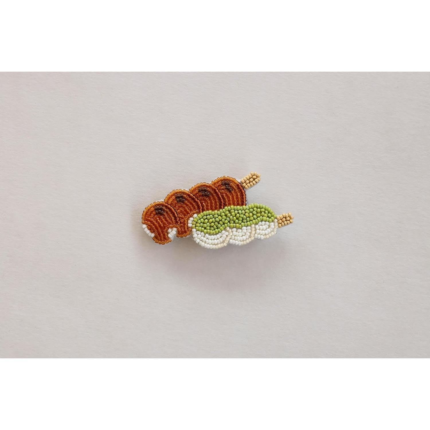 MIYUKI Bead Embroidery Hungry Brooch Kit Dango Mochi HCA20-2