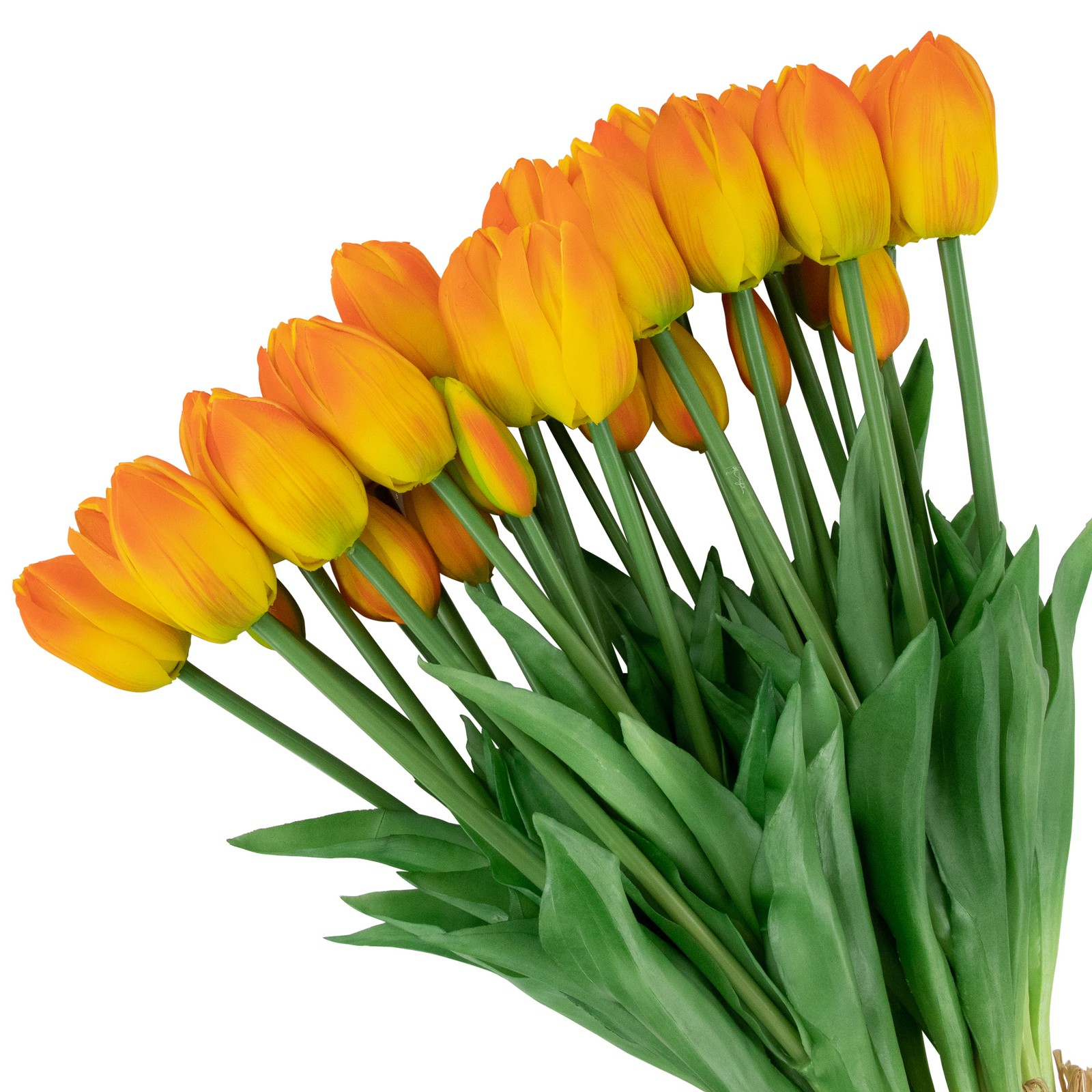 Northlight Real Touch™ Orange Yellow Tulip Floral Bundles Set of 6 – 18″