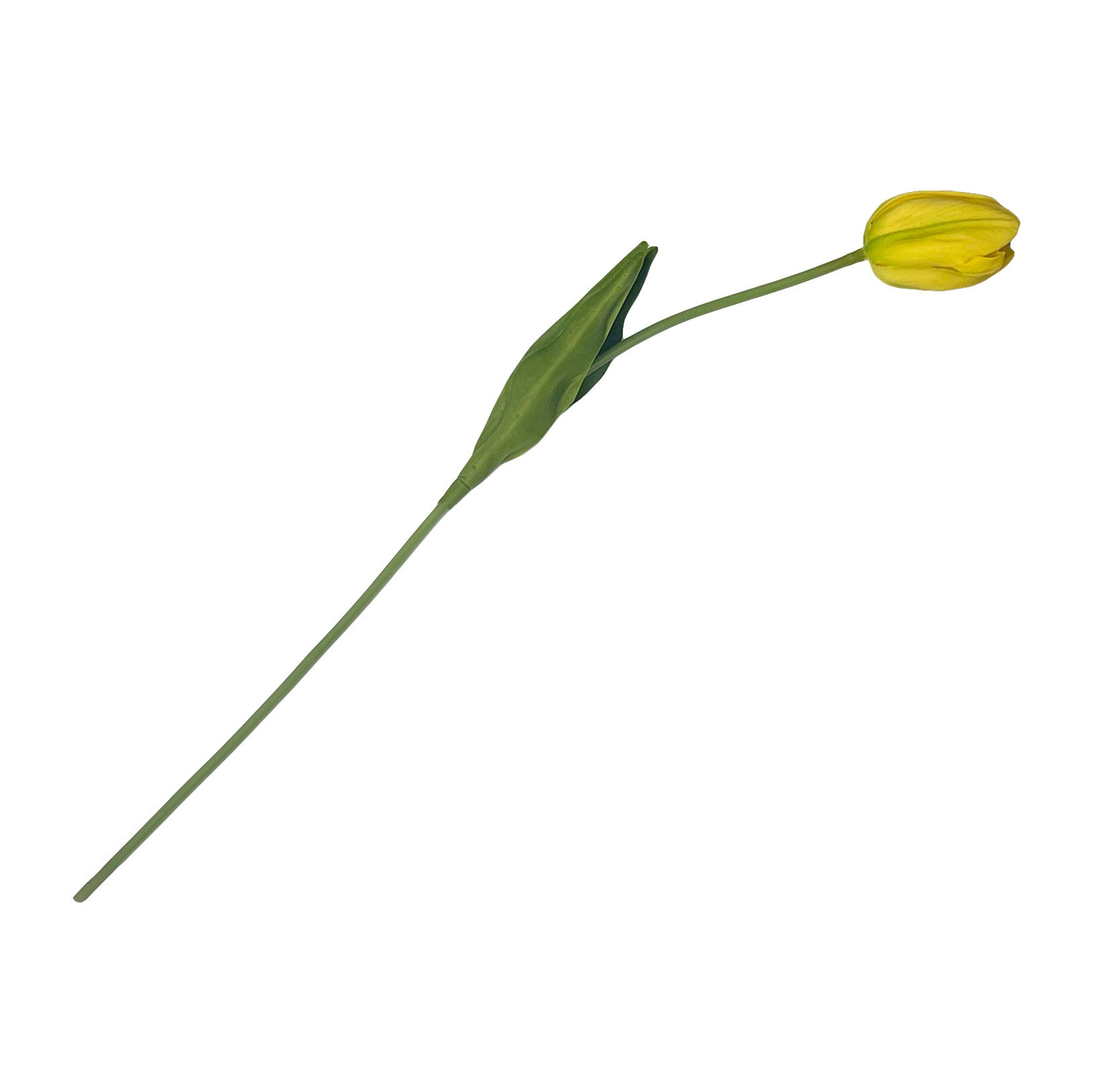 15″ Yellow Faux Tulips for Wedding Bouquets Bridal Silk Floral Home Decor