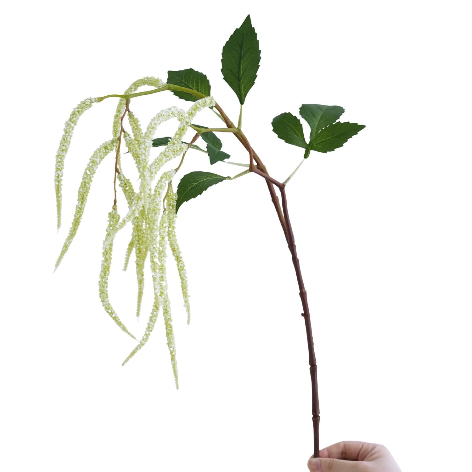 22″ Artificial Amaranthus 3pcs Faux Lover Tears Fake Hanging Green Plant Gree…