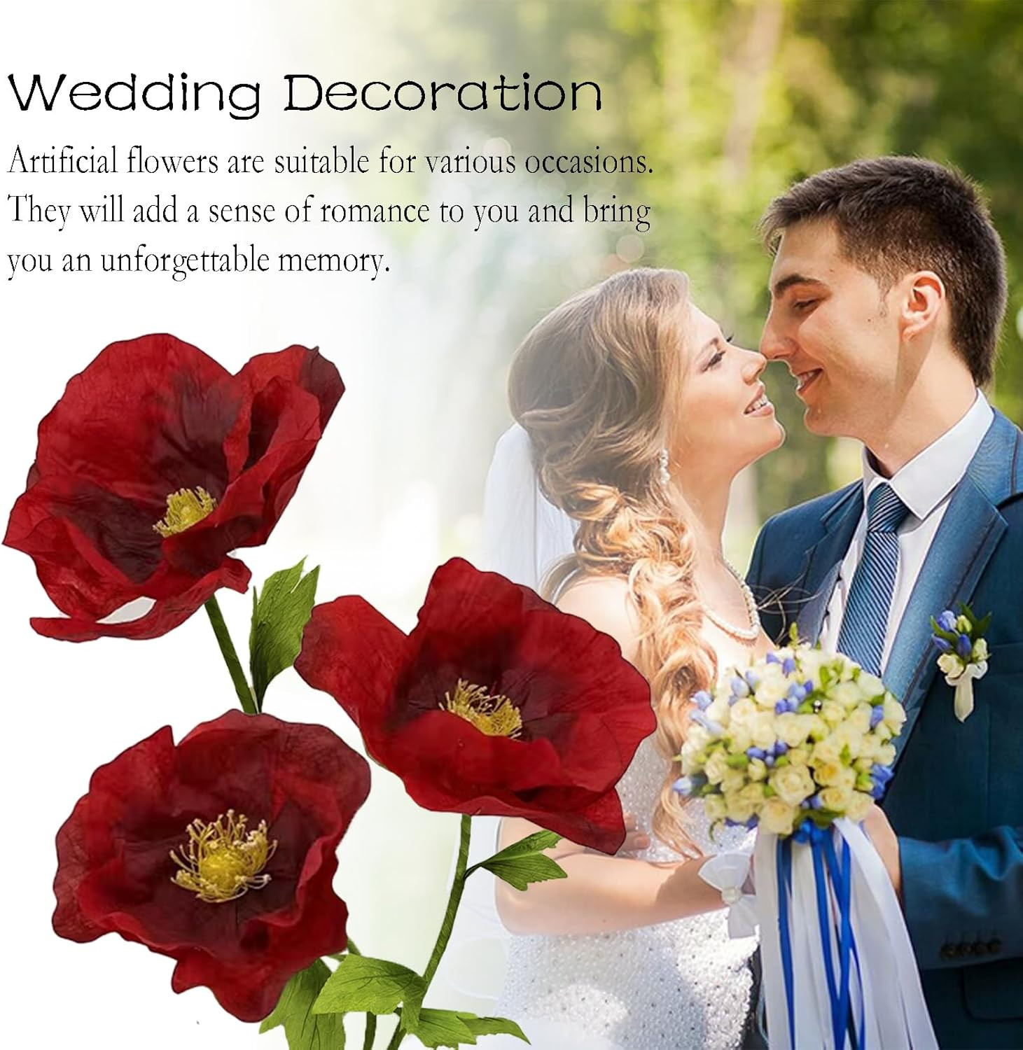 Giant 3D Artificial Flower Set – Waterproof Decor for Home, Garden & Events