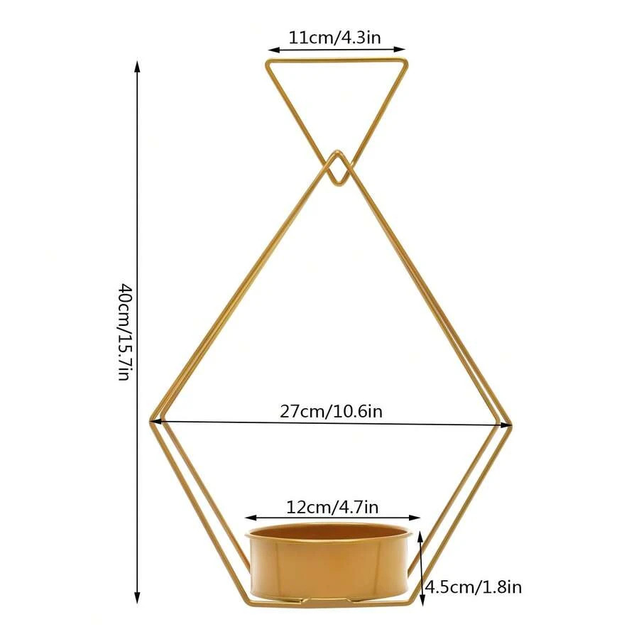 NEW 10 Pcs Gold Geometric Diamond Vases Wedding Centerpiece FREE SHIPPING