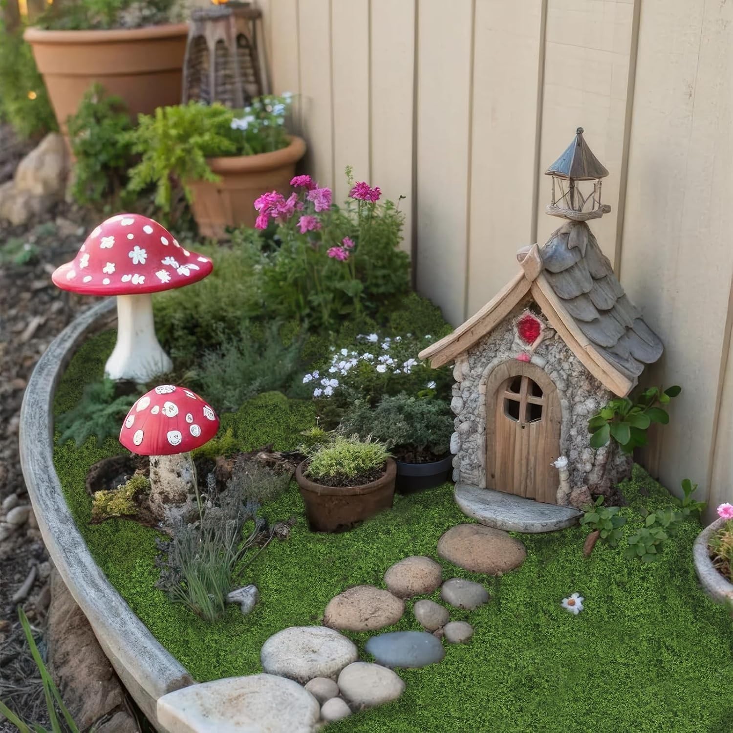 Durable 12×71” Artificial Moss Carpet for Elegant Centerpieces & Crafting