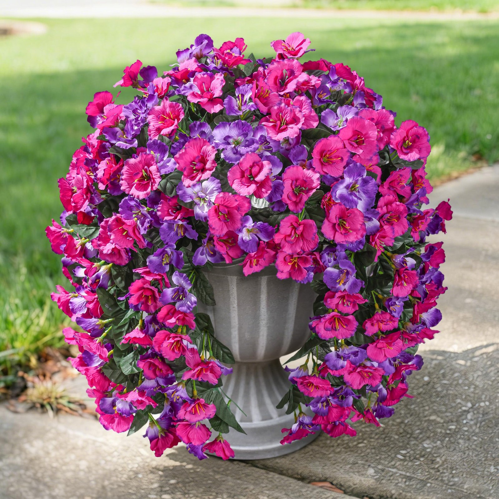 Hibiscus Artificial Fake Hanging Flowers Plants for Outdoor Spring Decoration…