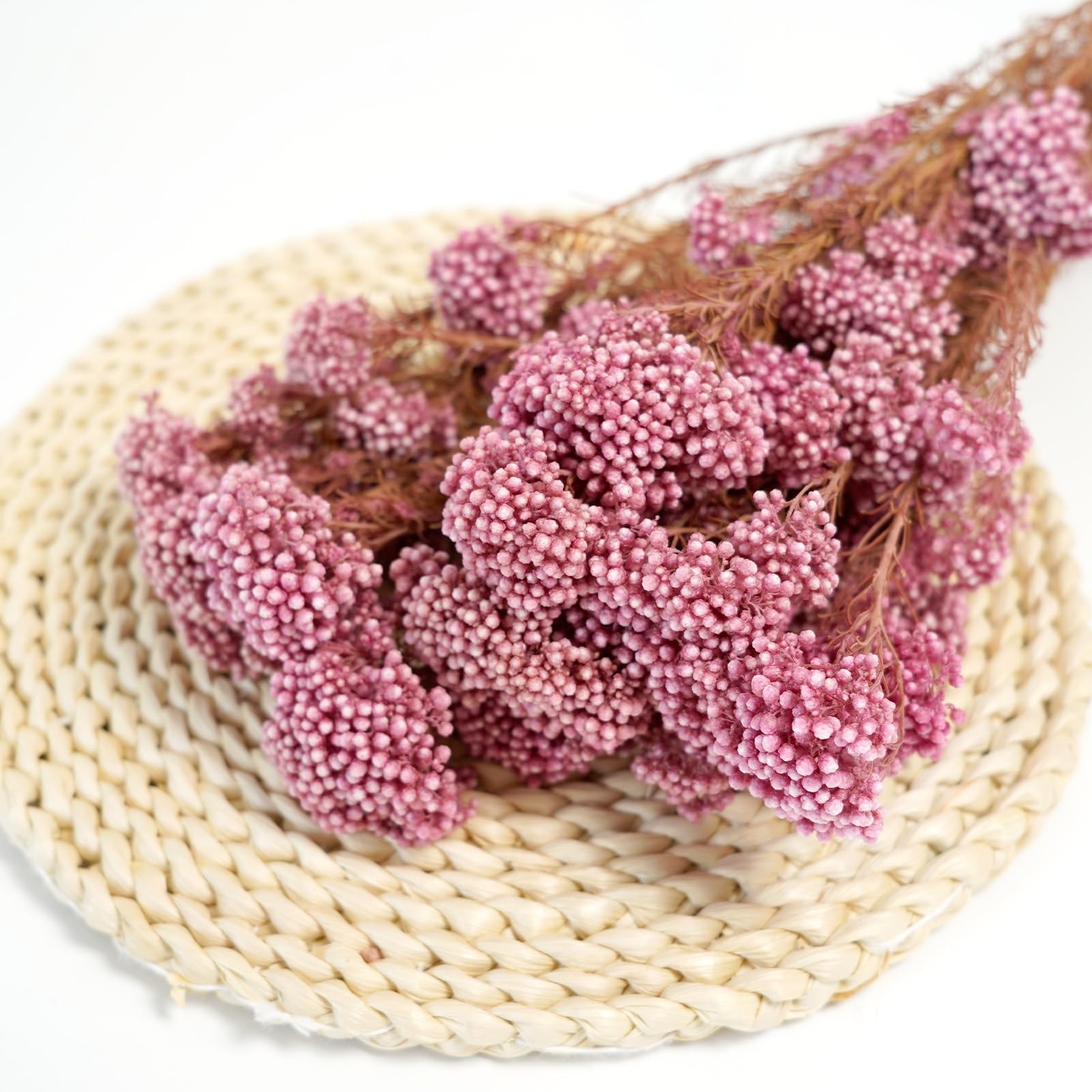 Cherry Pink Natural Preserved Millet Dried Bouquet Flowers Home Wedding Decor