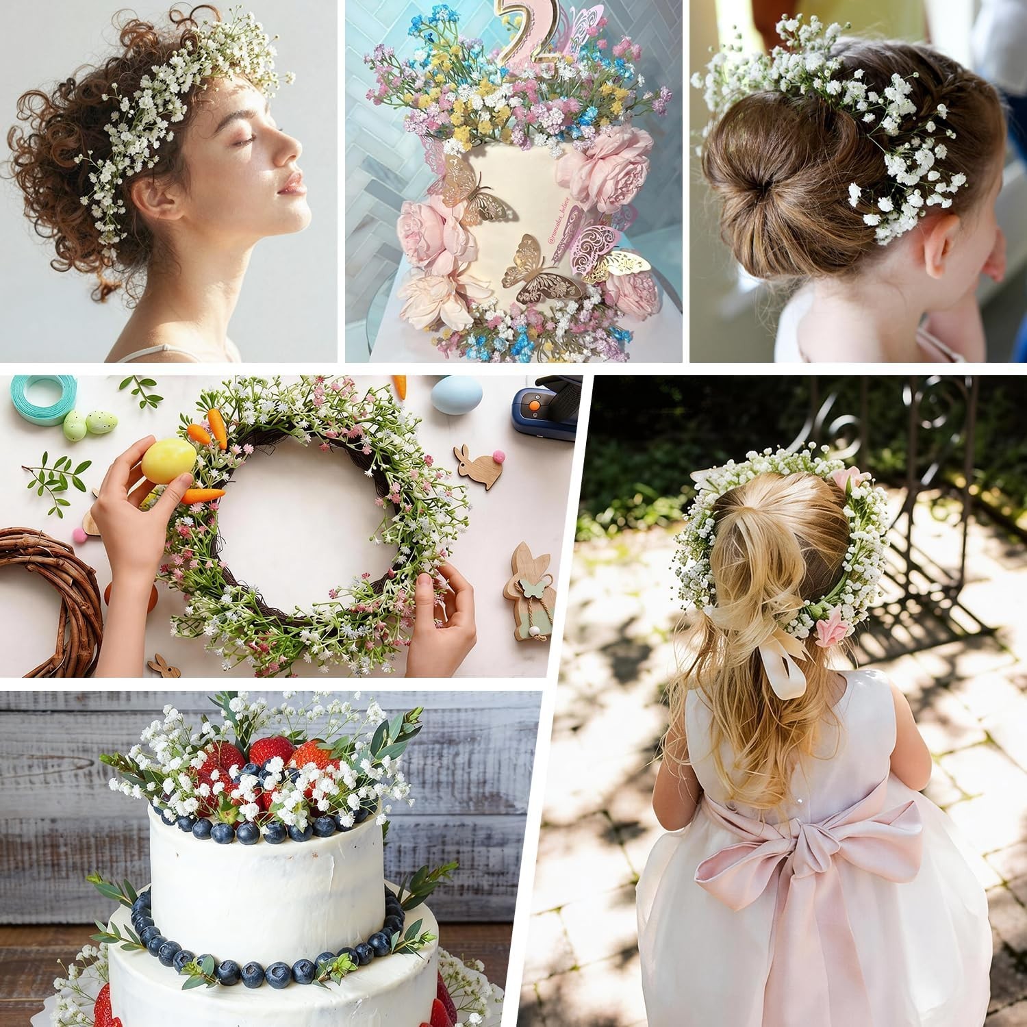 Bulk Artificial Babys Breath Flowers – Wedding Home Decor