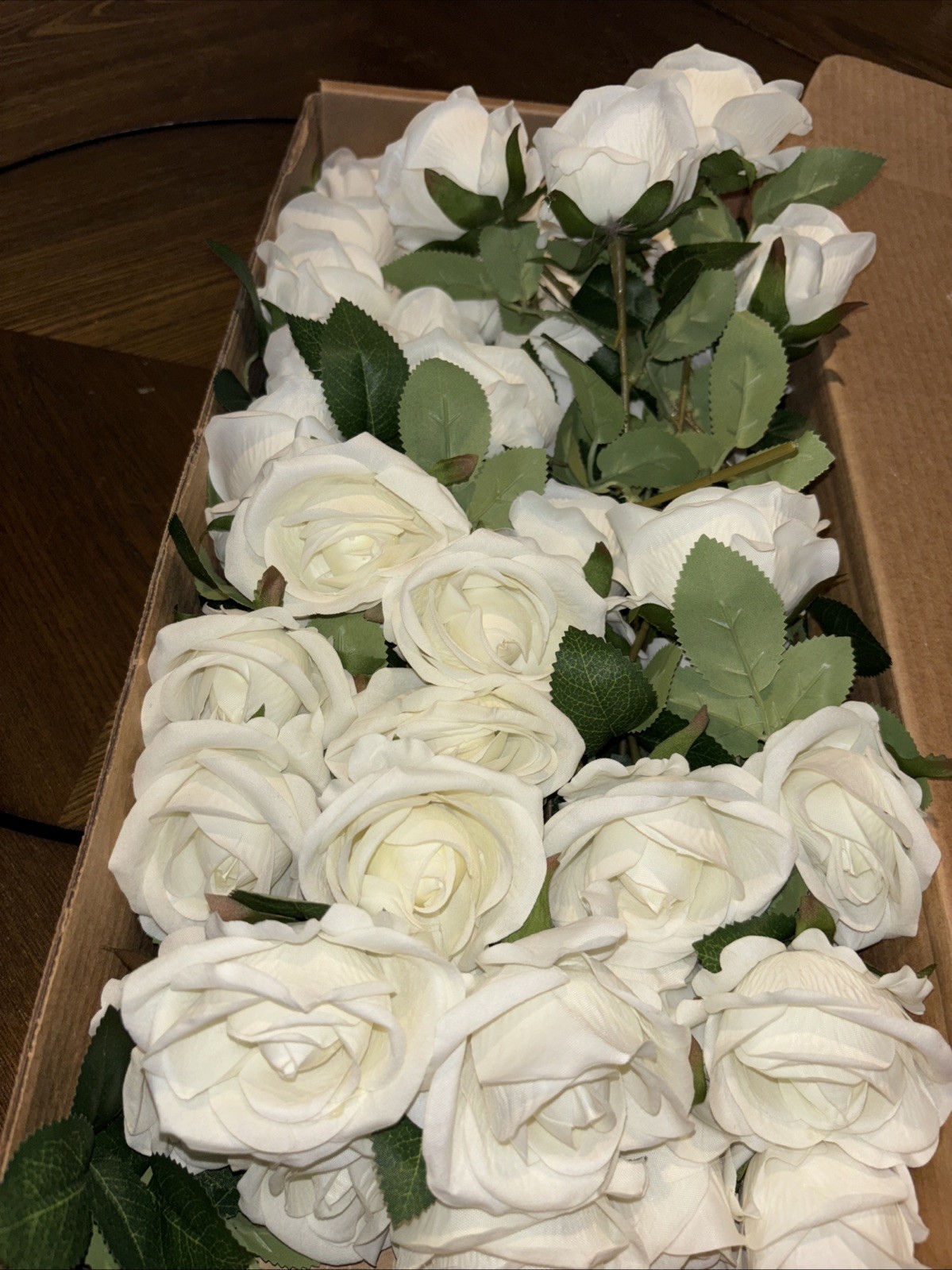 White Roses; Artificial Florals; 45 Count; Pre-cut; Used For 1 Day Event,