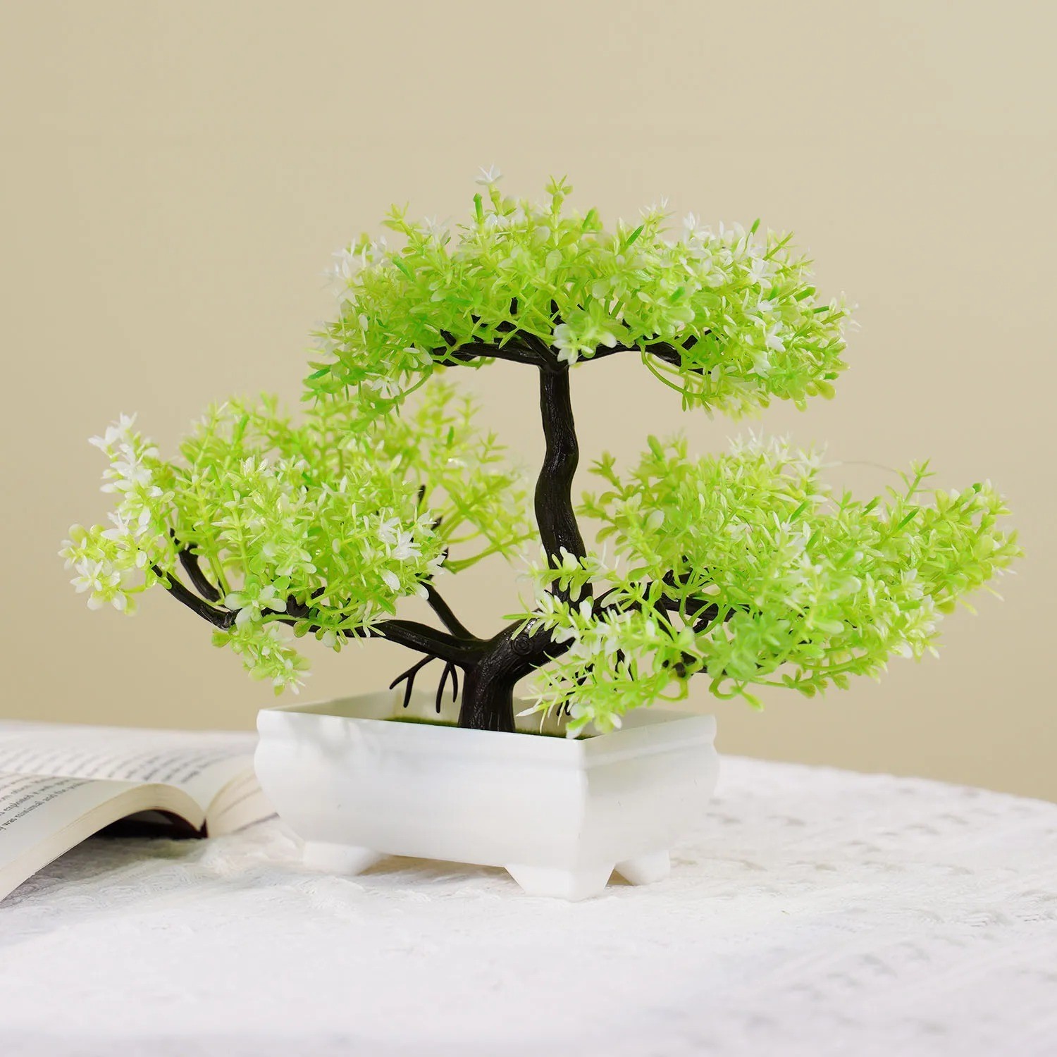 Bonsai Artificial Fake Tree In Pot Plants Home Office Pine Tree Garden
