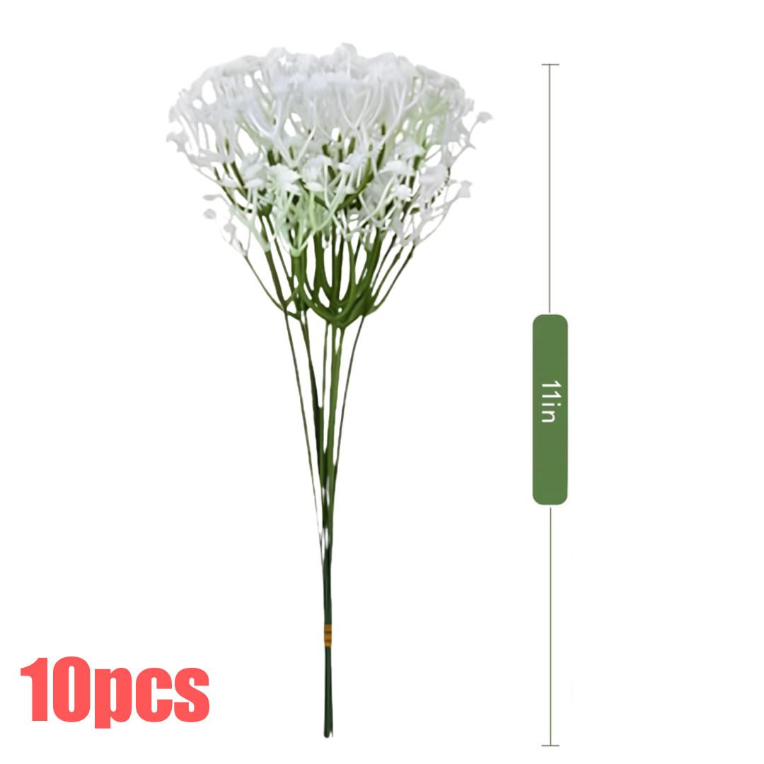 50× Baby Breath Artificial Flowers Fake Flowers Bulk Real Touch Bouquet Decor US